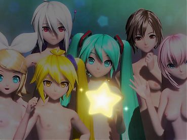 Miku Rin Luka Meiko Neru Haku sexy nude dance