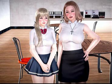 MythicManor - Tiny teen bounces on cock until her pussy gets sticky cum