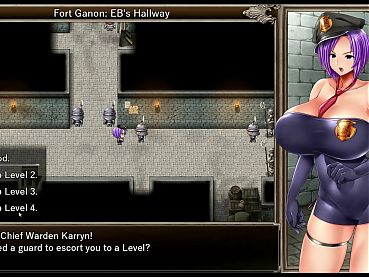 Karryns Prison PornPlay Hentai game Ep.19 - giant cock can fit between huge massive tits