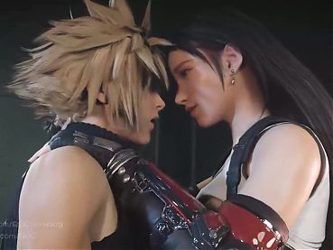 Cloud Strife and Tifa Lockhart Thighjob