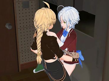 Fie Claussell gets fucked and then facialed. Trails of Cold Steel.
