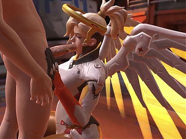  Mercy Blowjob : Overwatch Parody