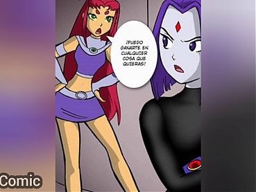 Raven and Starfire lesbianas sex ass nalgas